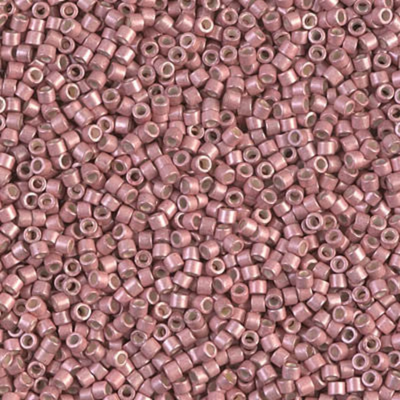 Miyuki Delica Bead 11/0, DB1156, Galvanized Semi-Frosted Pink Blush, 5 grams